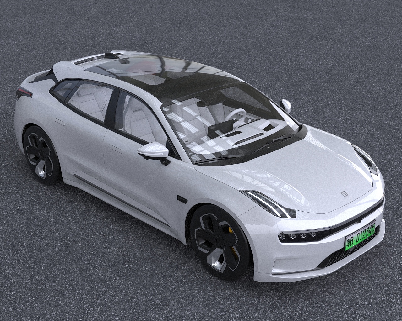 2023极氪汽车新能源电车3D模型
