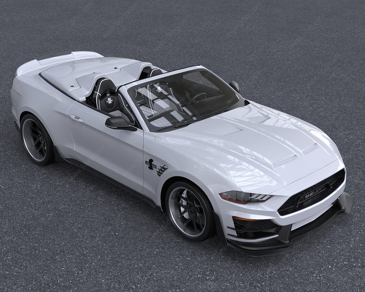 2021款谢尔比汽车低3D模型