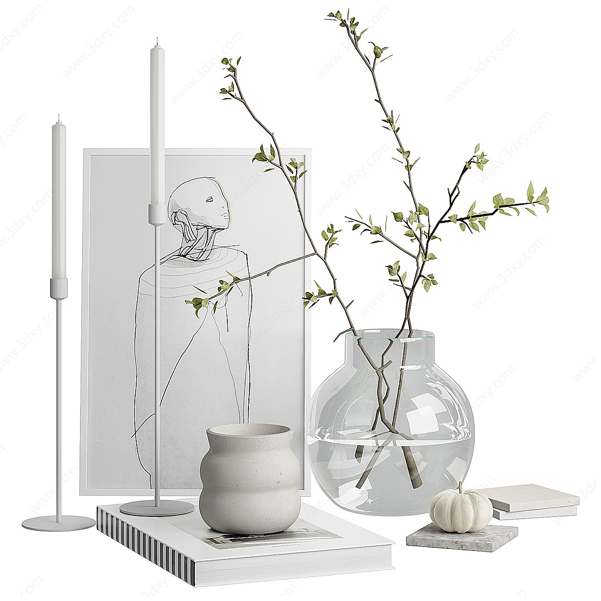 装饰饰品花瓶3D模型