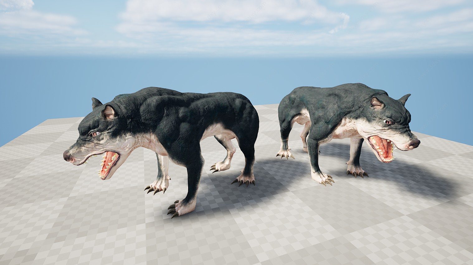 动物凶猛大狗3D模型