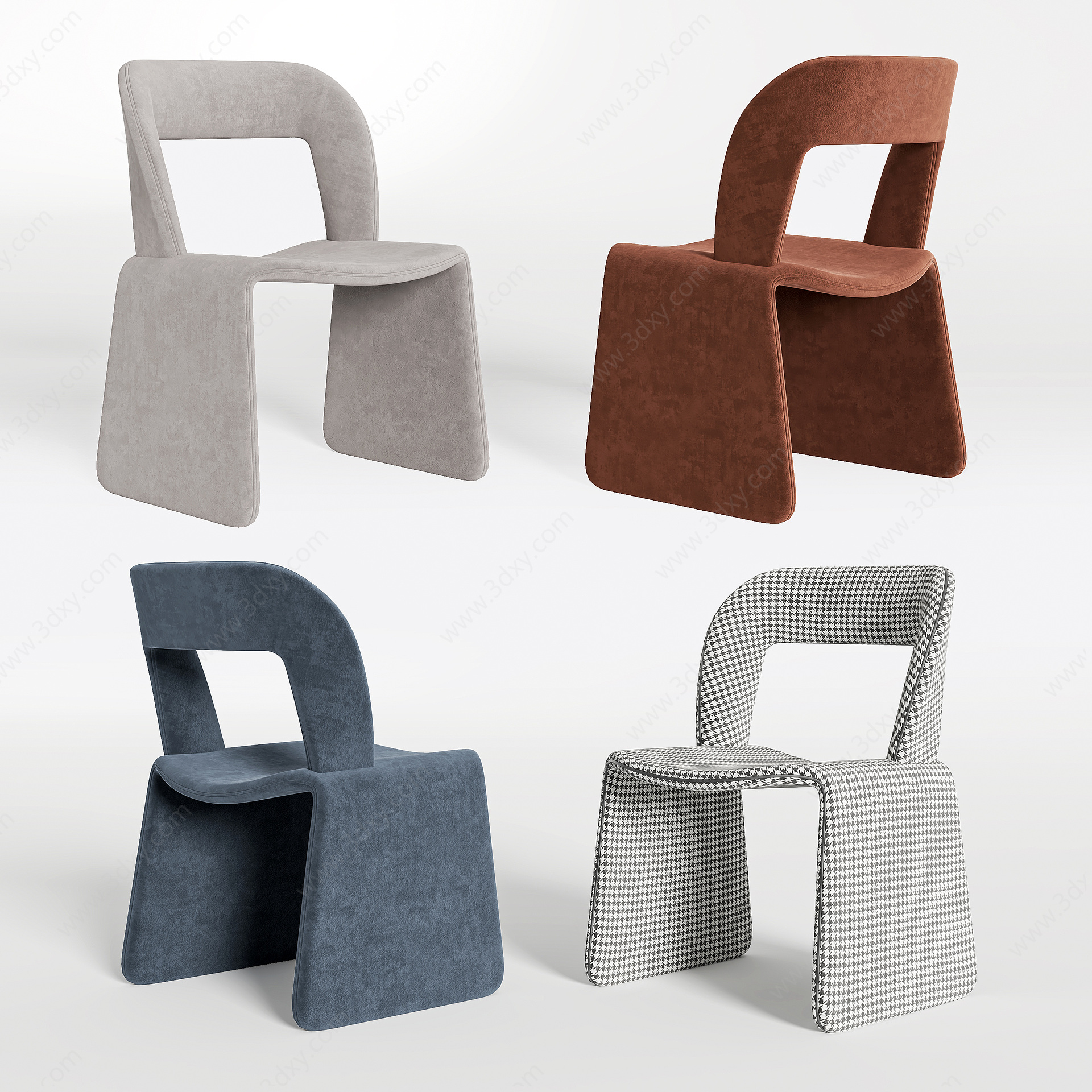 现代餐椅时尚造型3D模型
