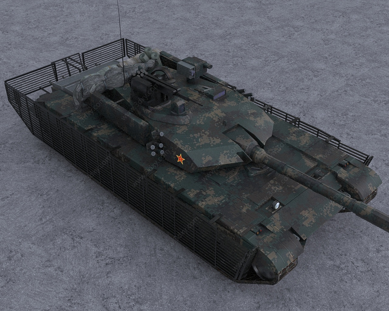 人民解放军陆军主战坦克3D模型