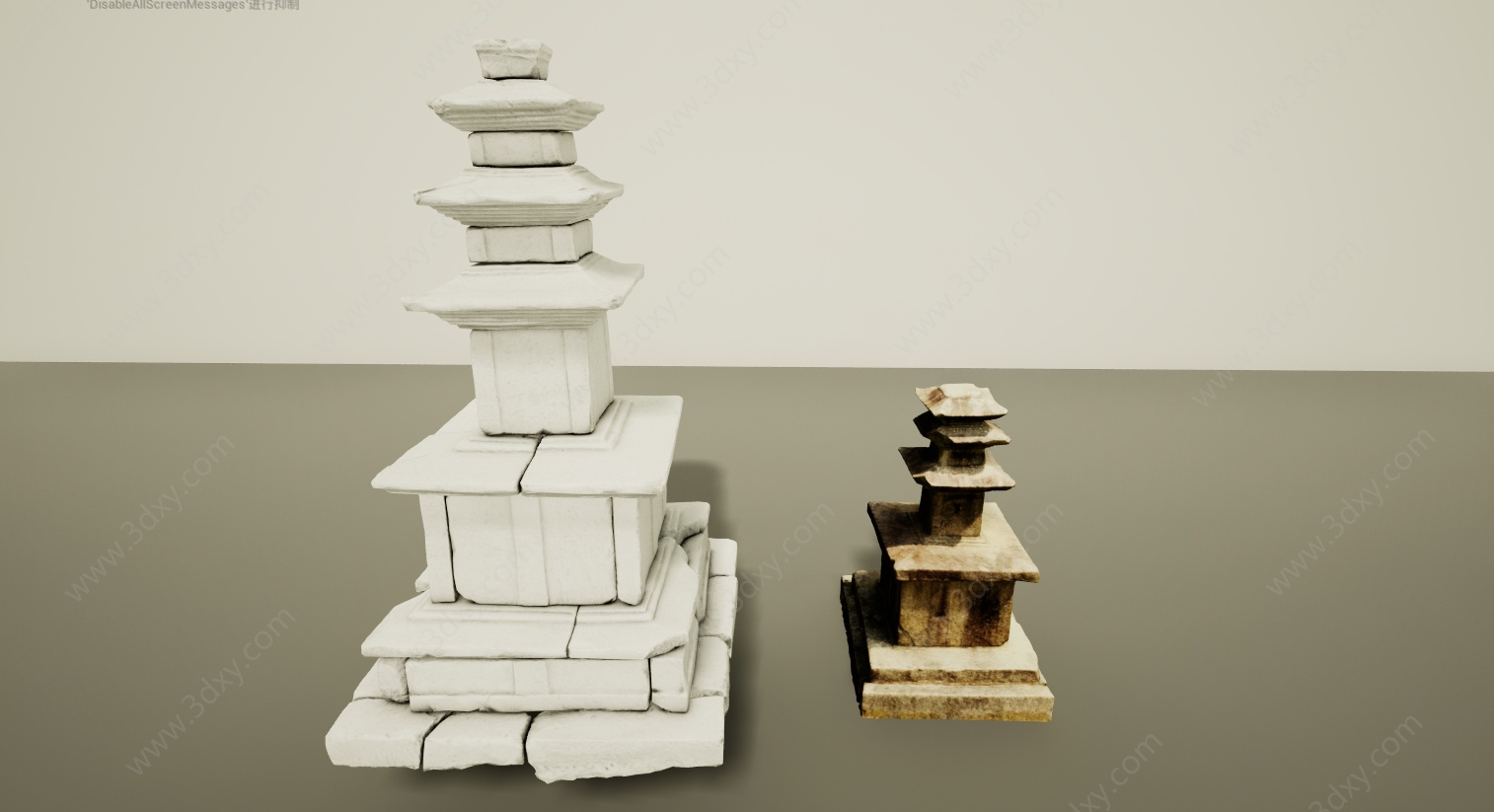 文物雕塑宝塔3D模型