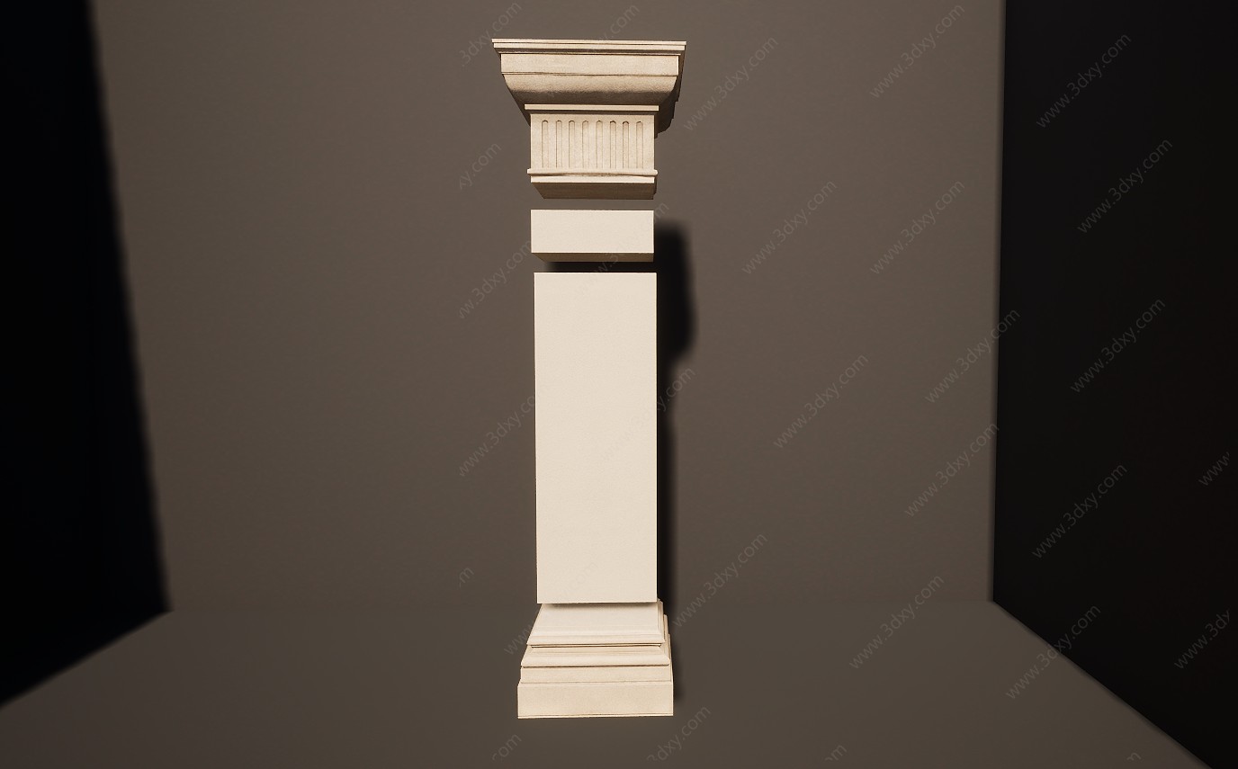 石柱子3D模型