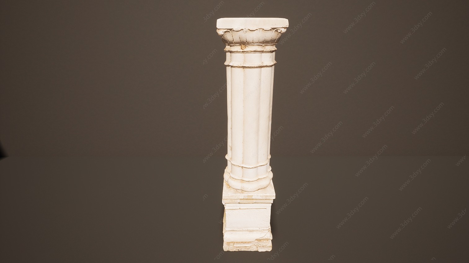 石柱欧式罗马柱3D模型