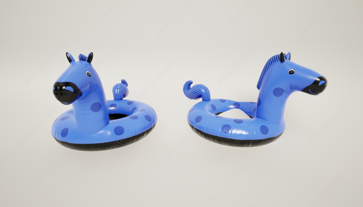 充气游泳儿童救生圈3D模型