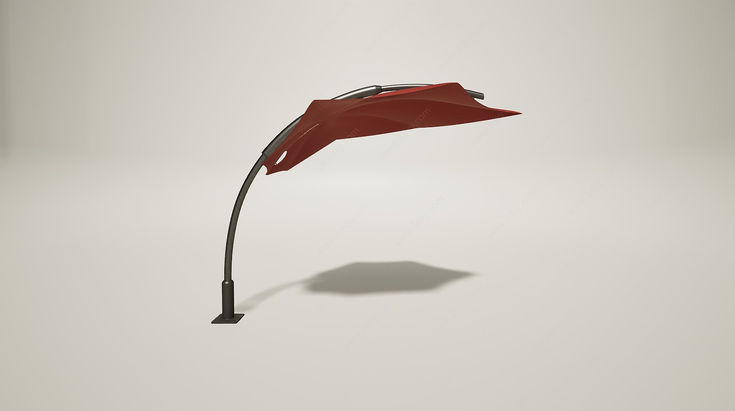 户外庭院遮阳伞3D模型