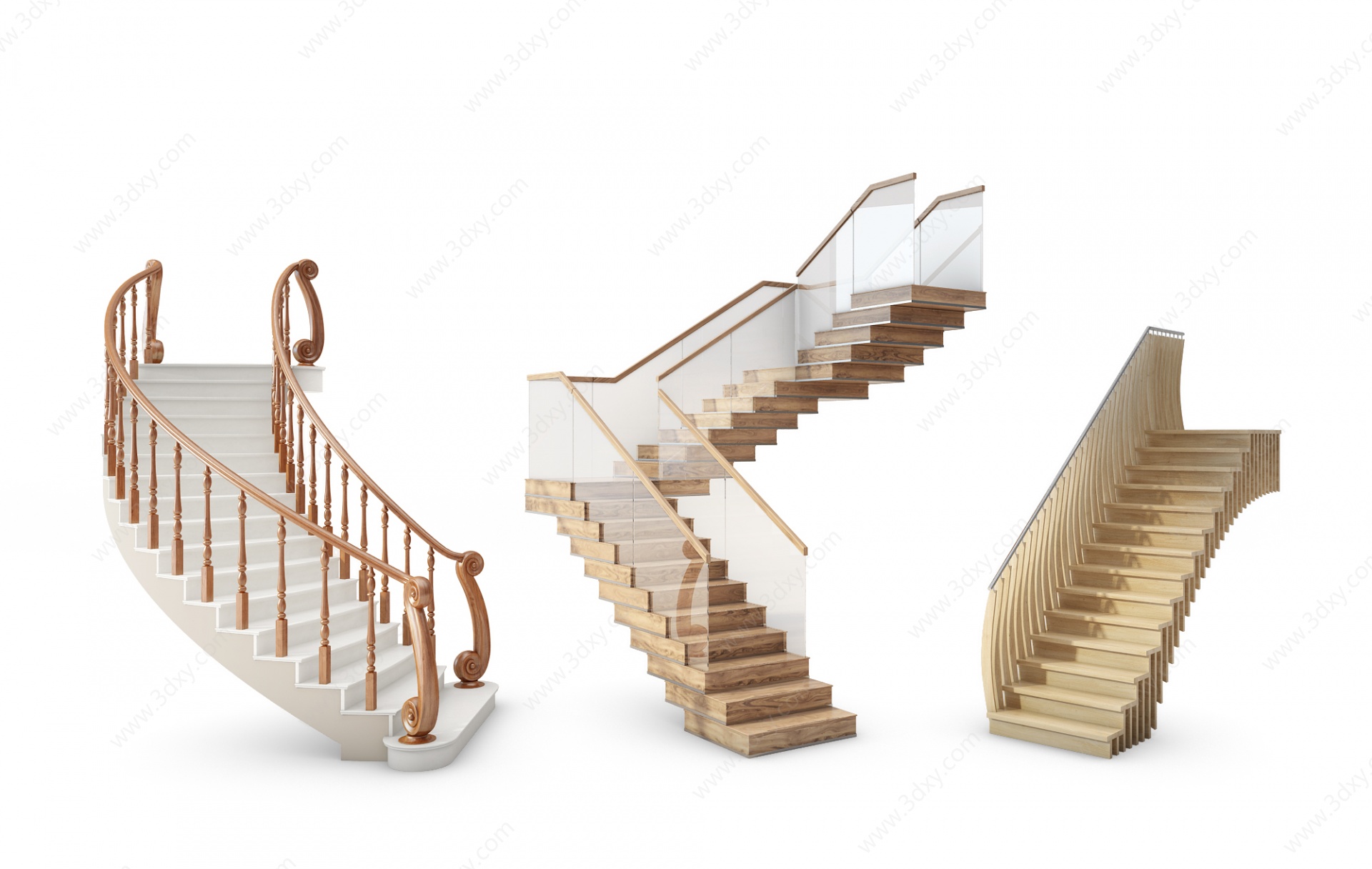 欧式古典欧式楼梯3D模型
