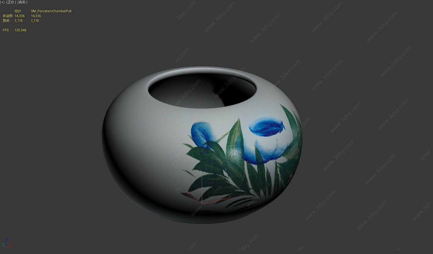 瓷器罐茶叶罐3D模型