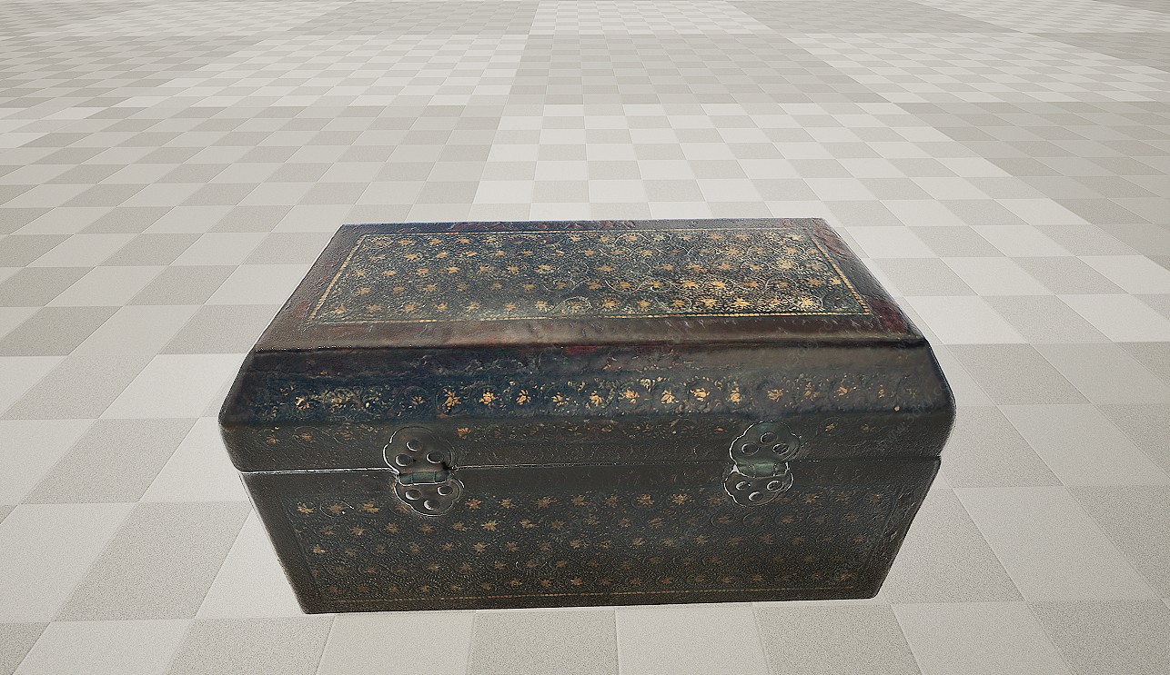 文物旧物盒子箱子3D模型