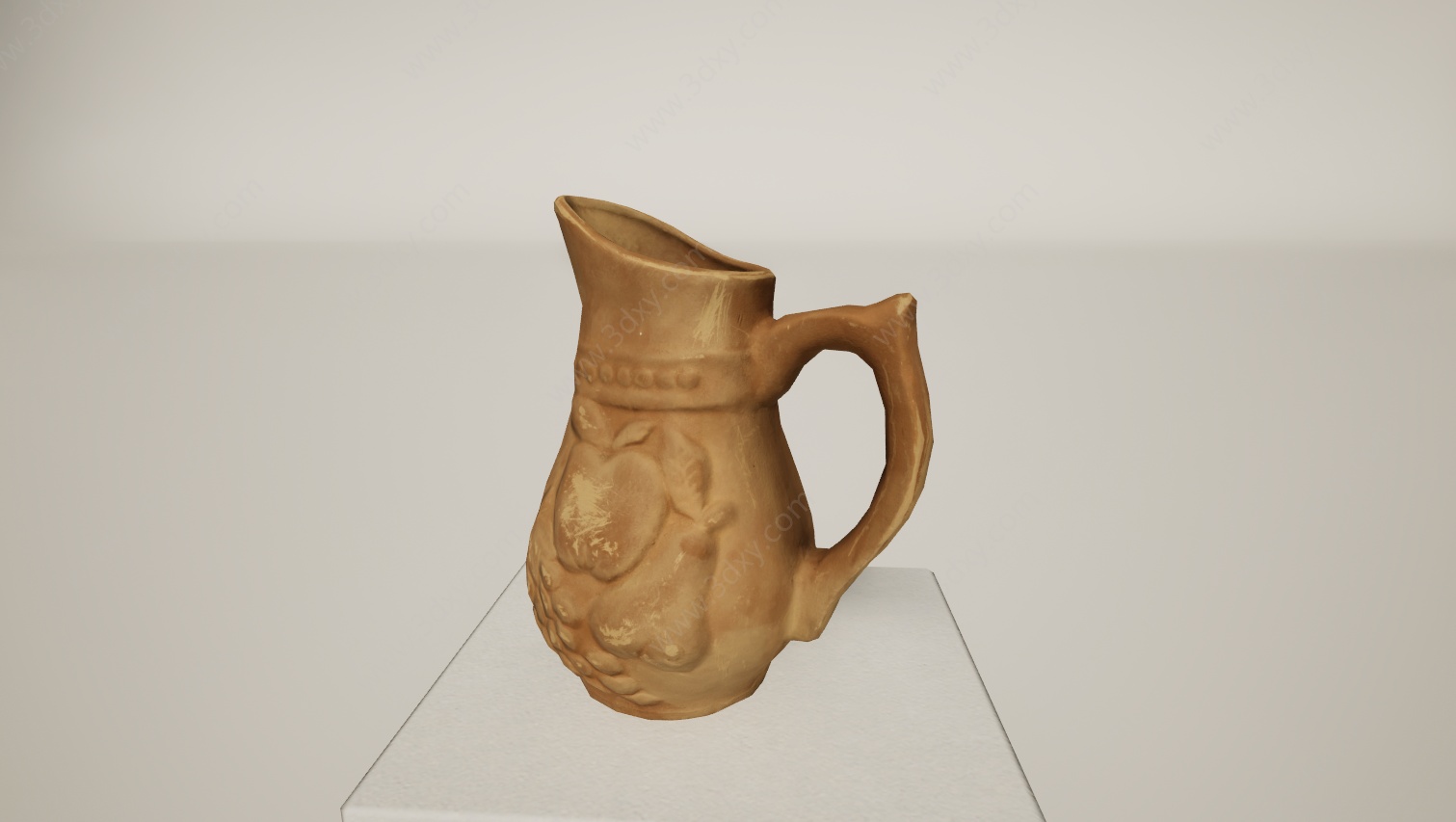 古代陶泥器水杯酒杯茶杯3D模型