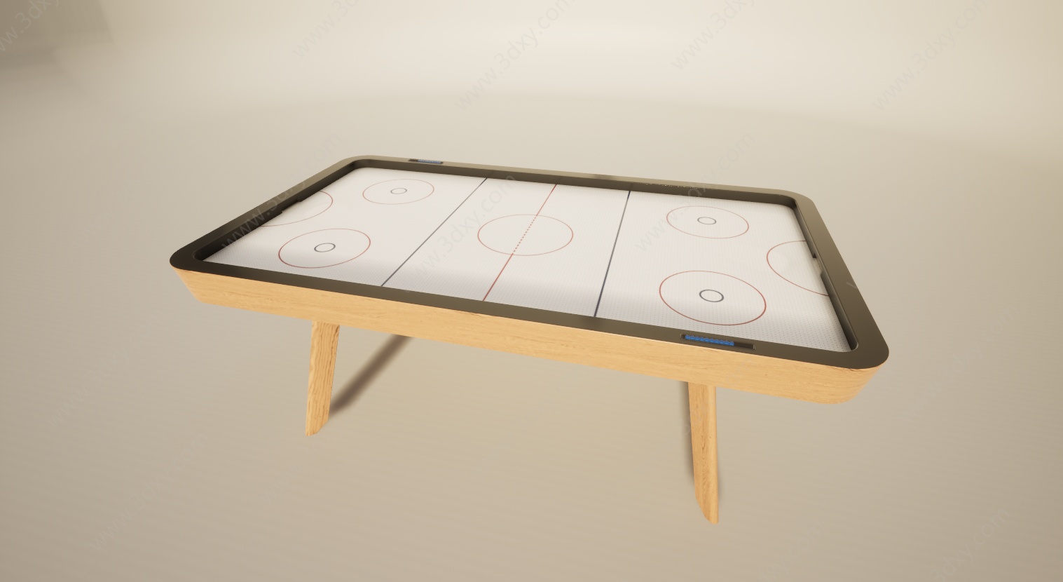 玩具桌面游戏桌上冰球3D模型