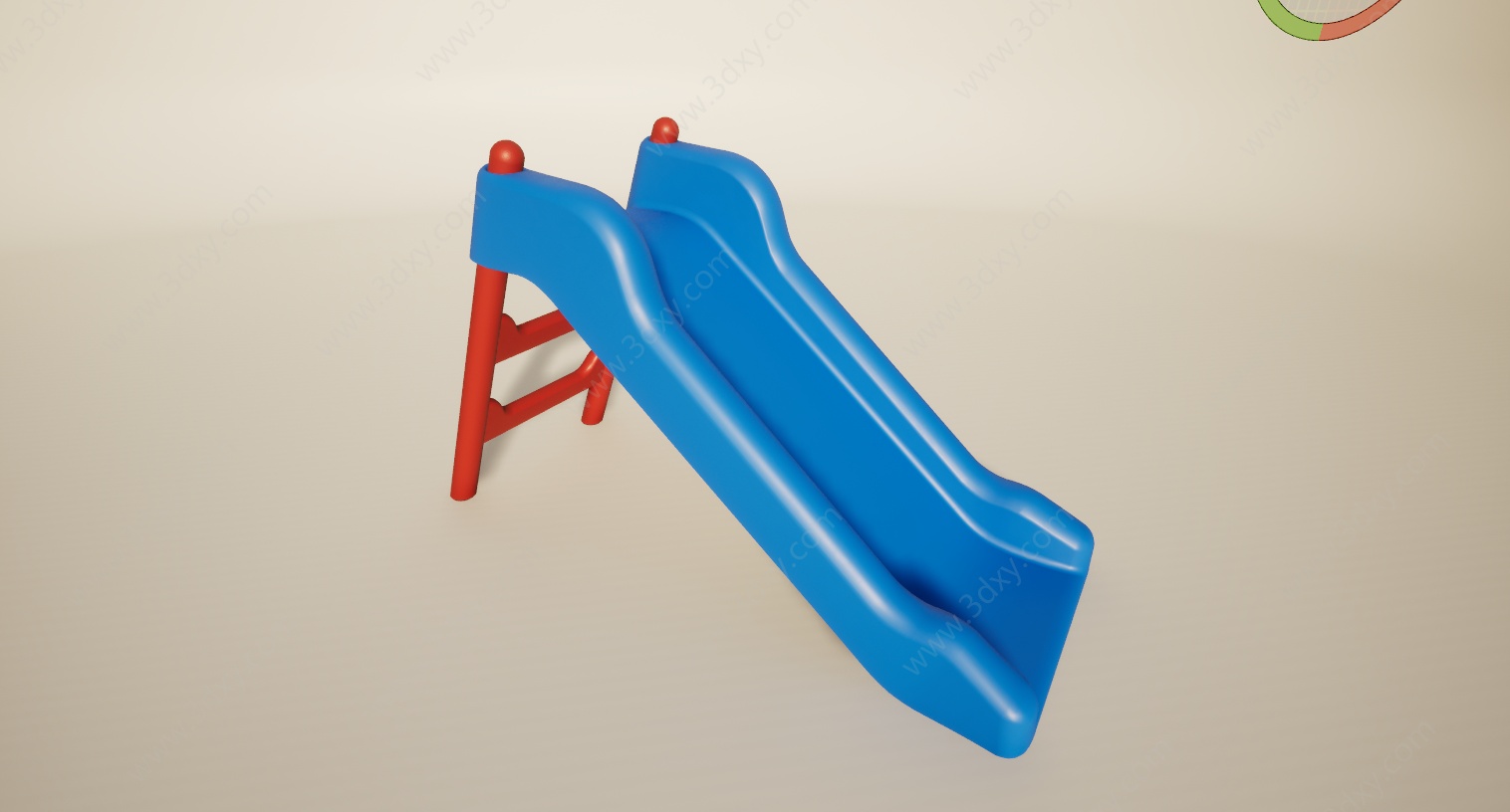儿童玩具滑滑梯3D模型