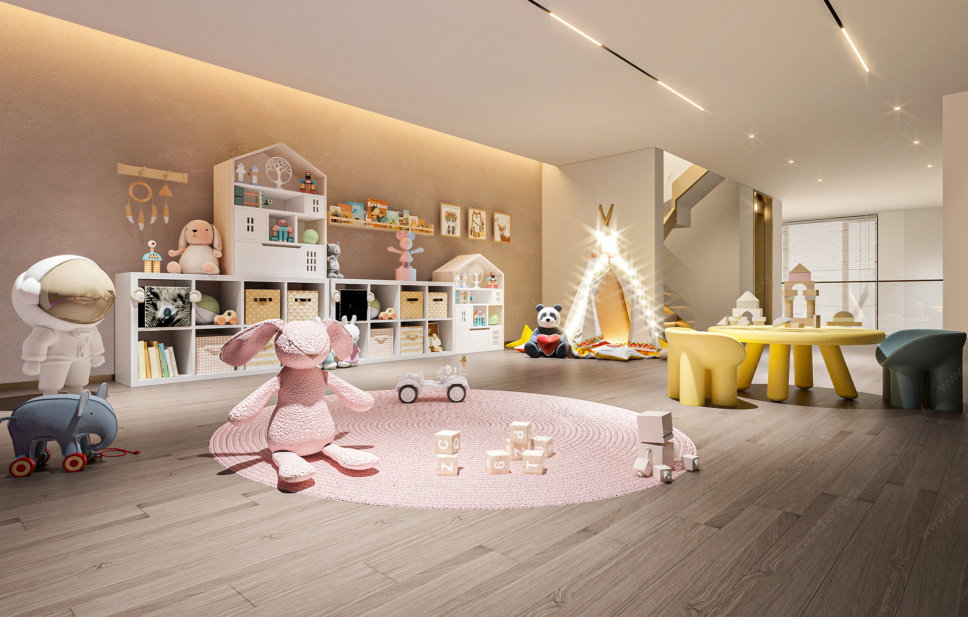 别墅儿童玩具房3D模型