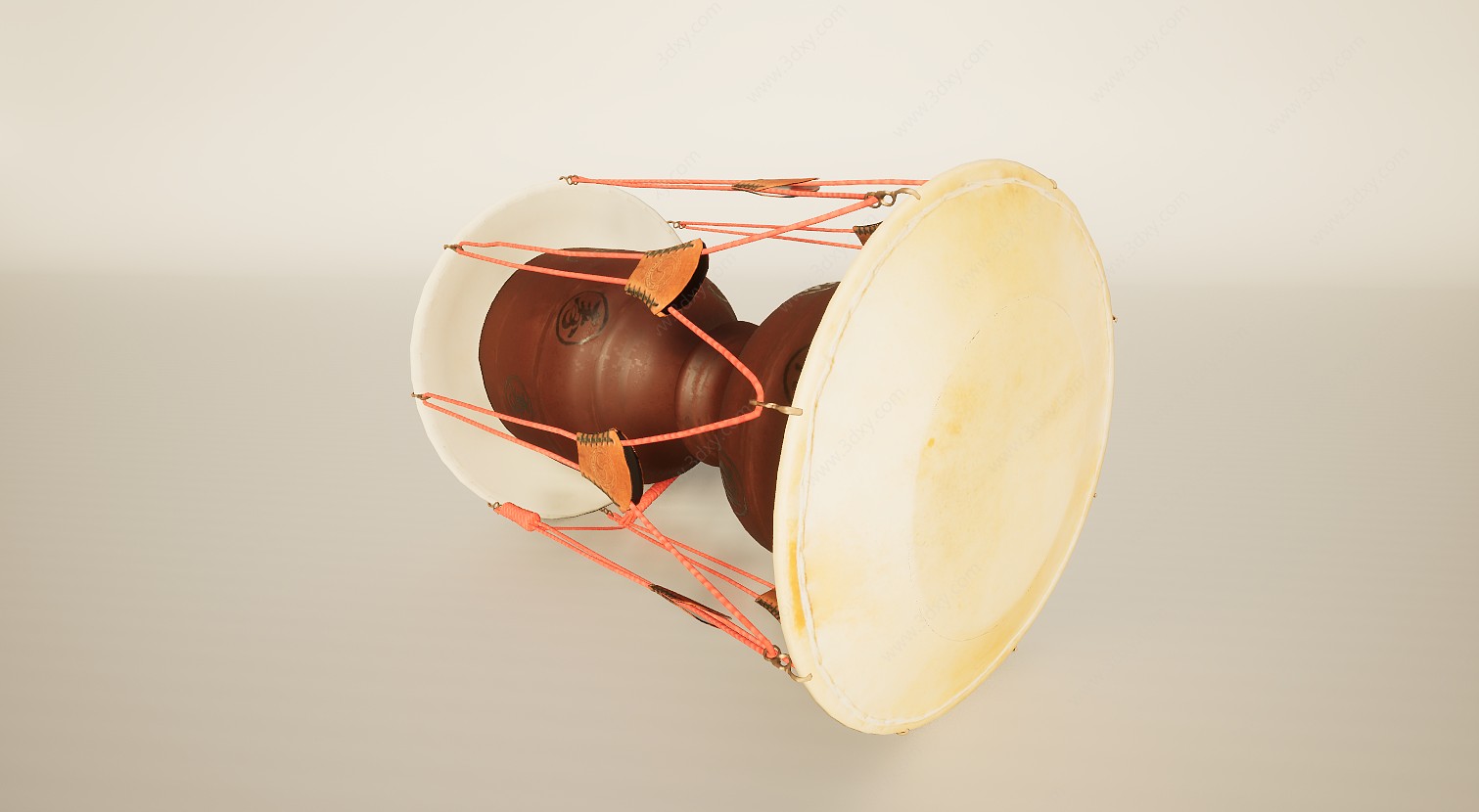 打击乐器鼓朝鲜长鼓3D模型