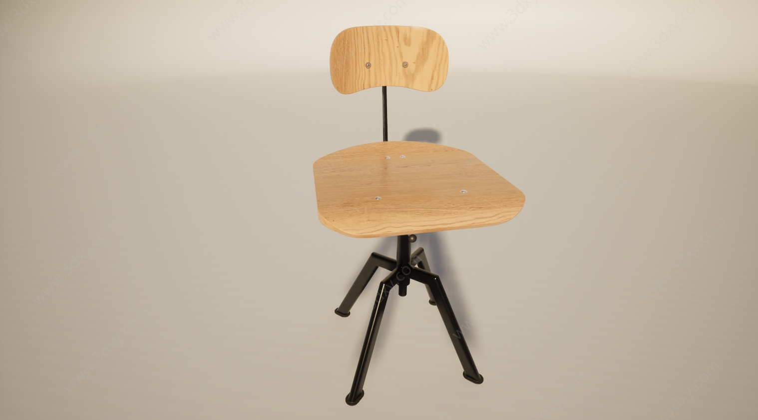宜家简约工业用椅3D模型