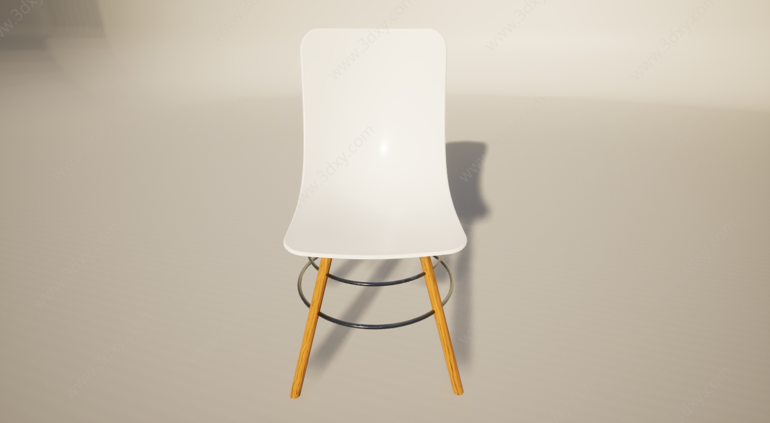 北欧简约时尚餐椅3D模型
