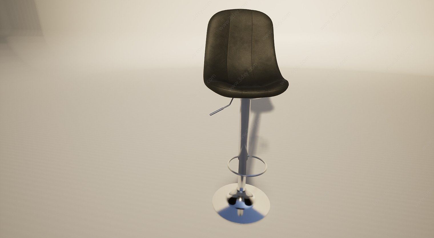 简约北欧可升降吧台椅3D模型