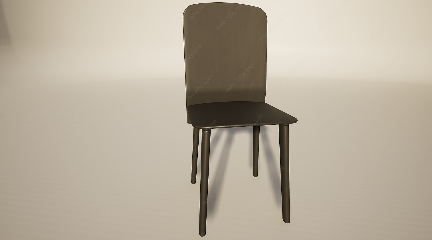 简约休闲吧台餐椅3D模型