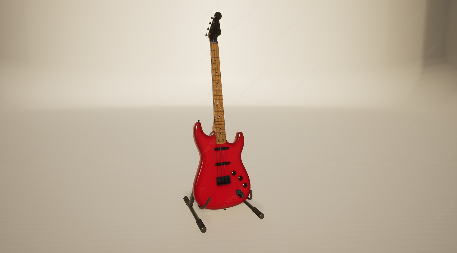 音乐设备乐器贝斯3D模型