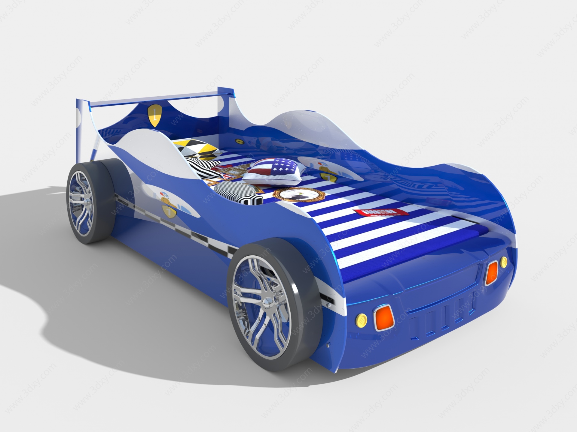 汽车型儿童床3D模型