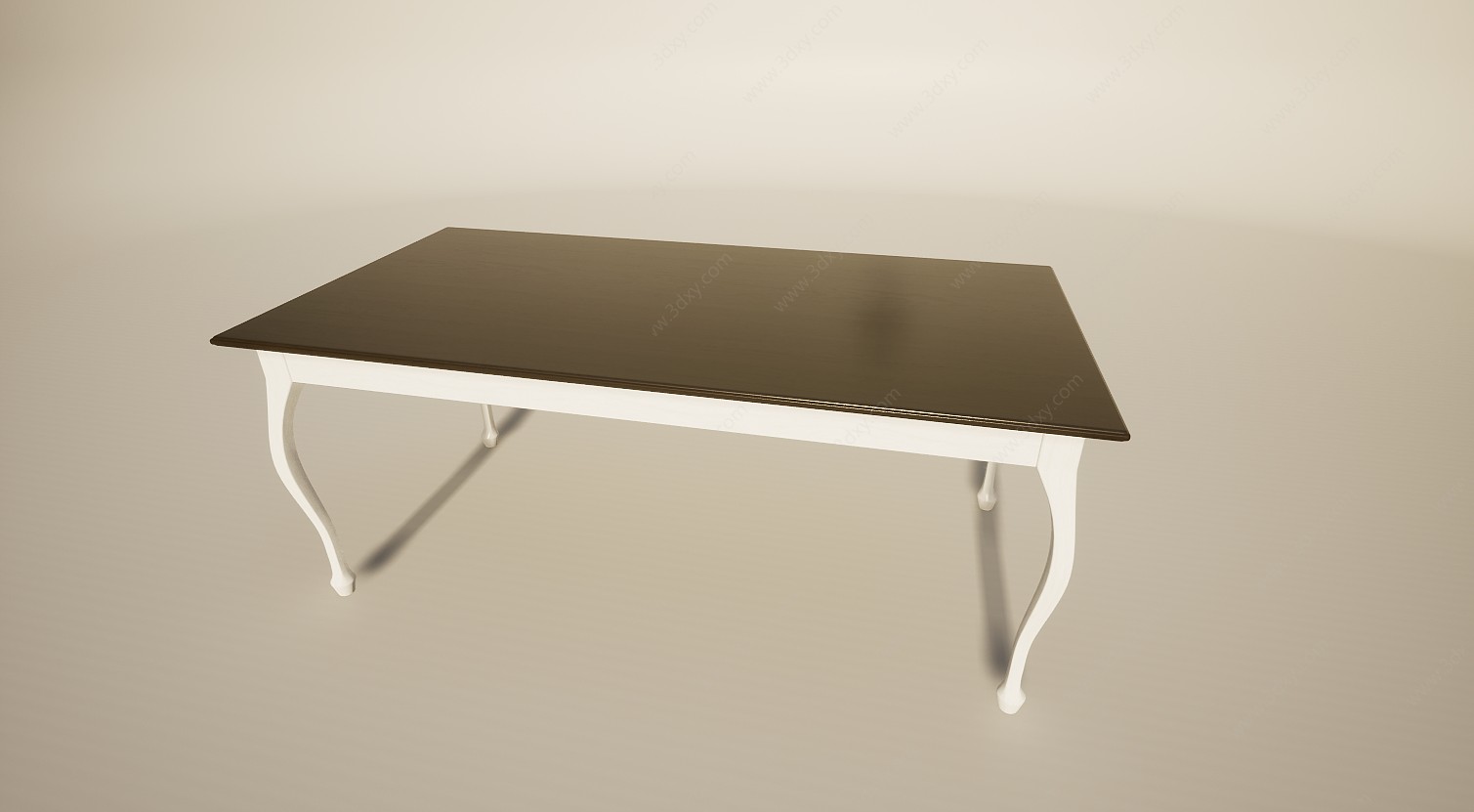 北欧简约餐桌3D模型