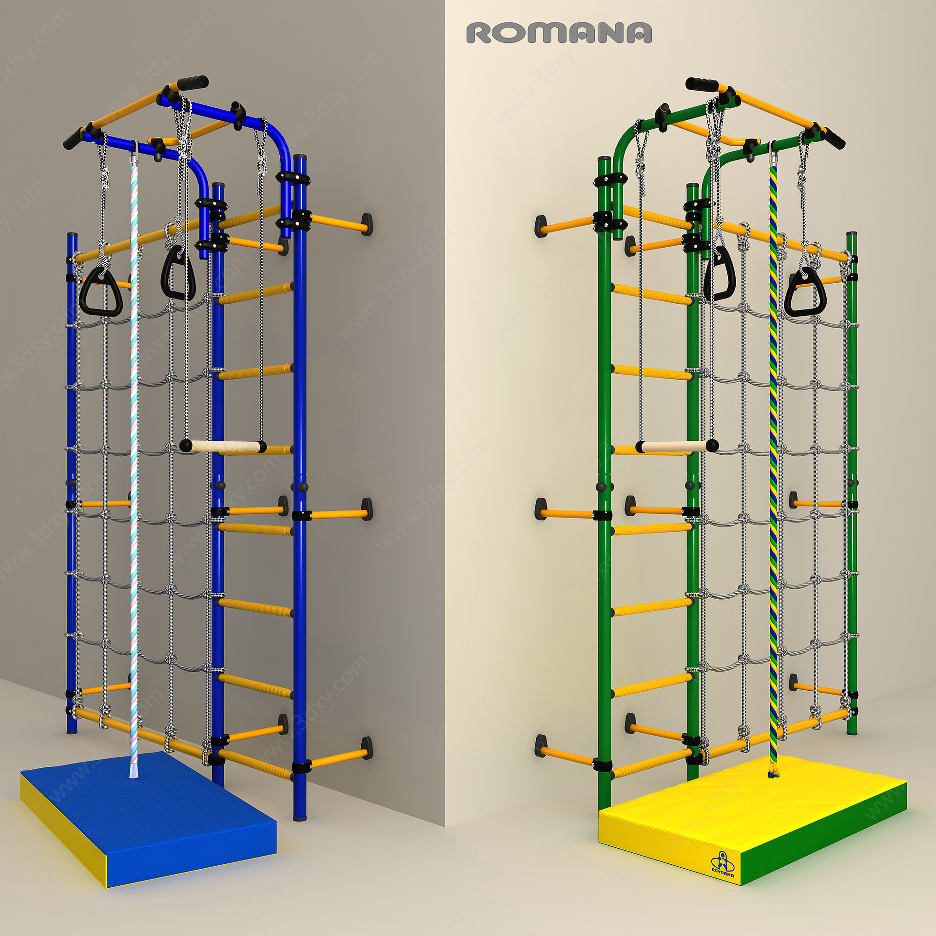 体育器材梯子引体向上吊环3D模型