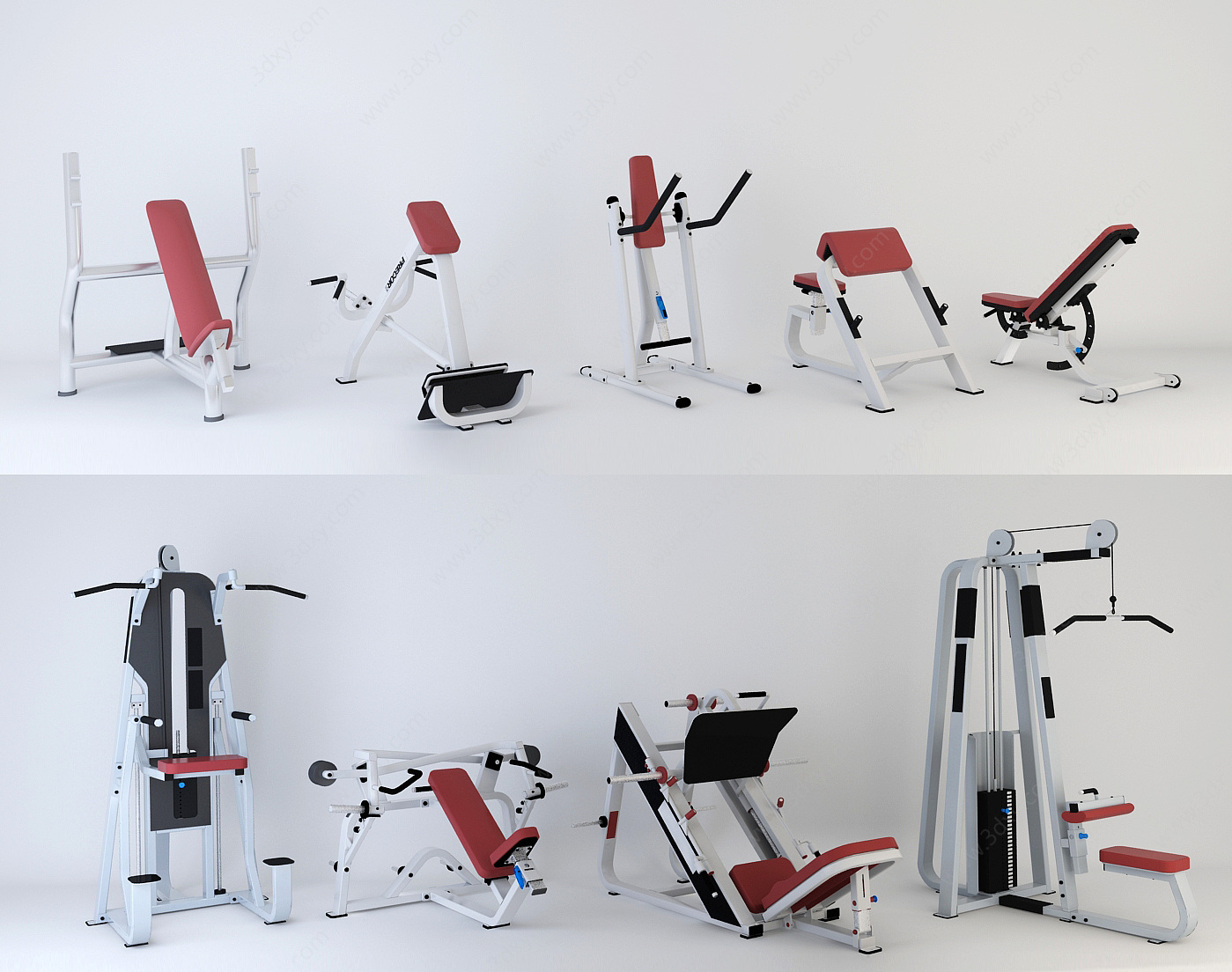 运动健身器材体育器材3D模型