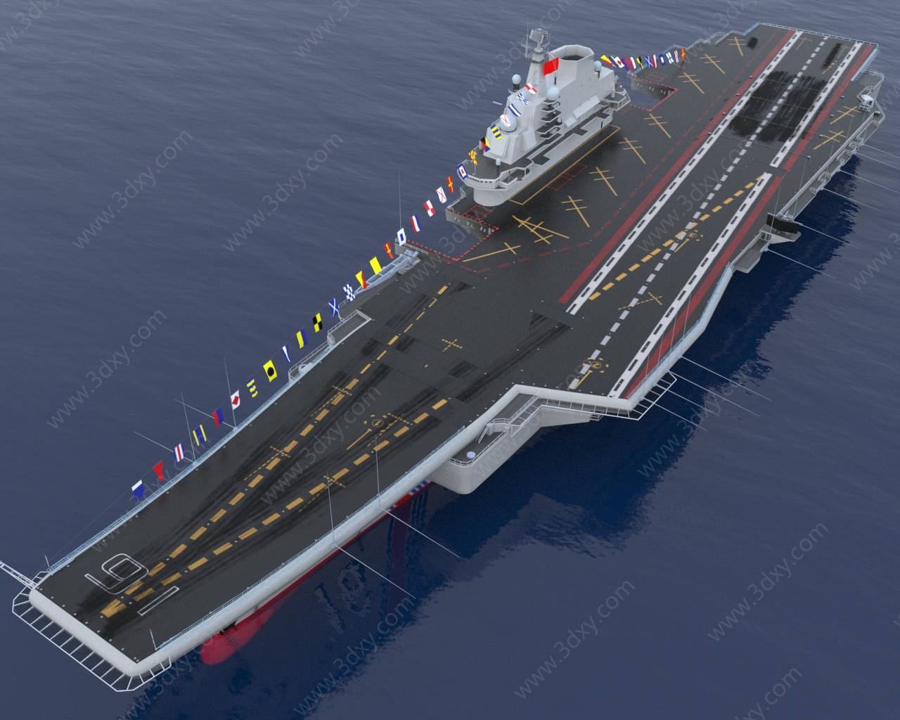 辽宁号航空母舰军舰3D模型