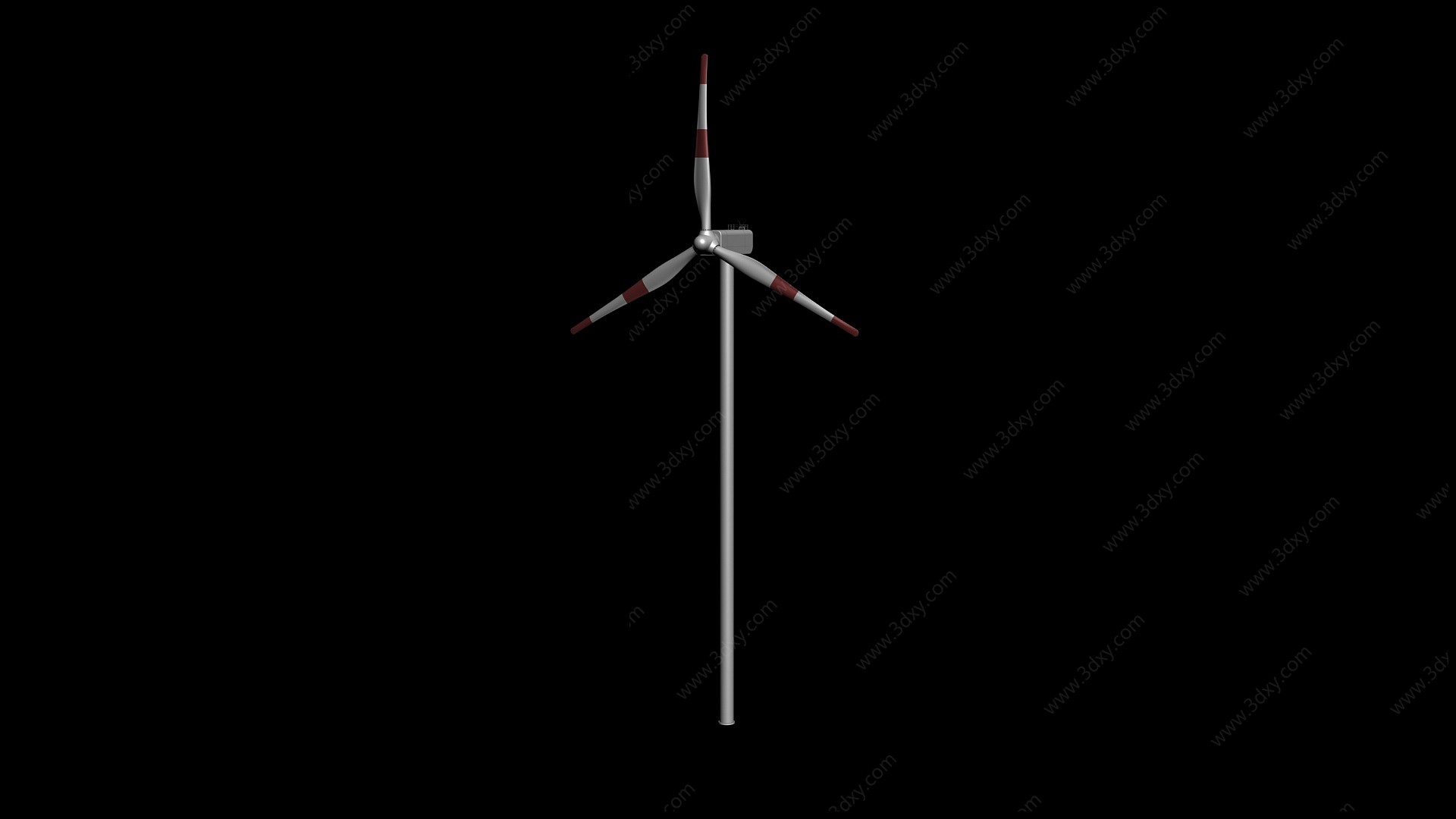 风力发电风车3D模型