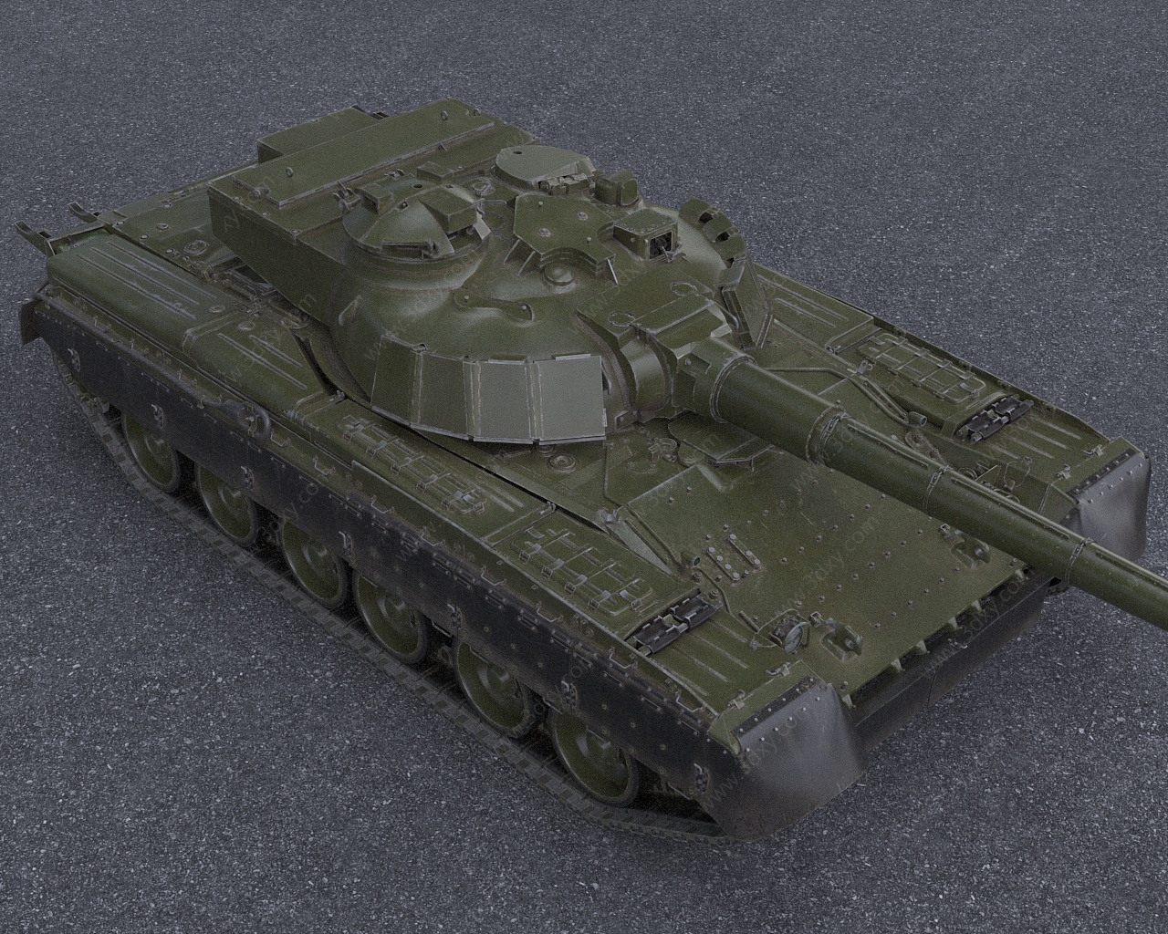 苏联实验坦克3D模型