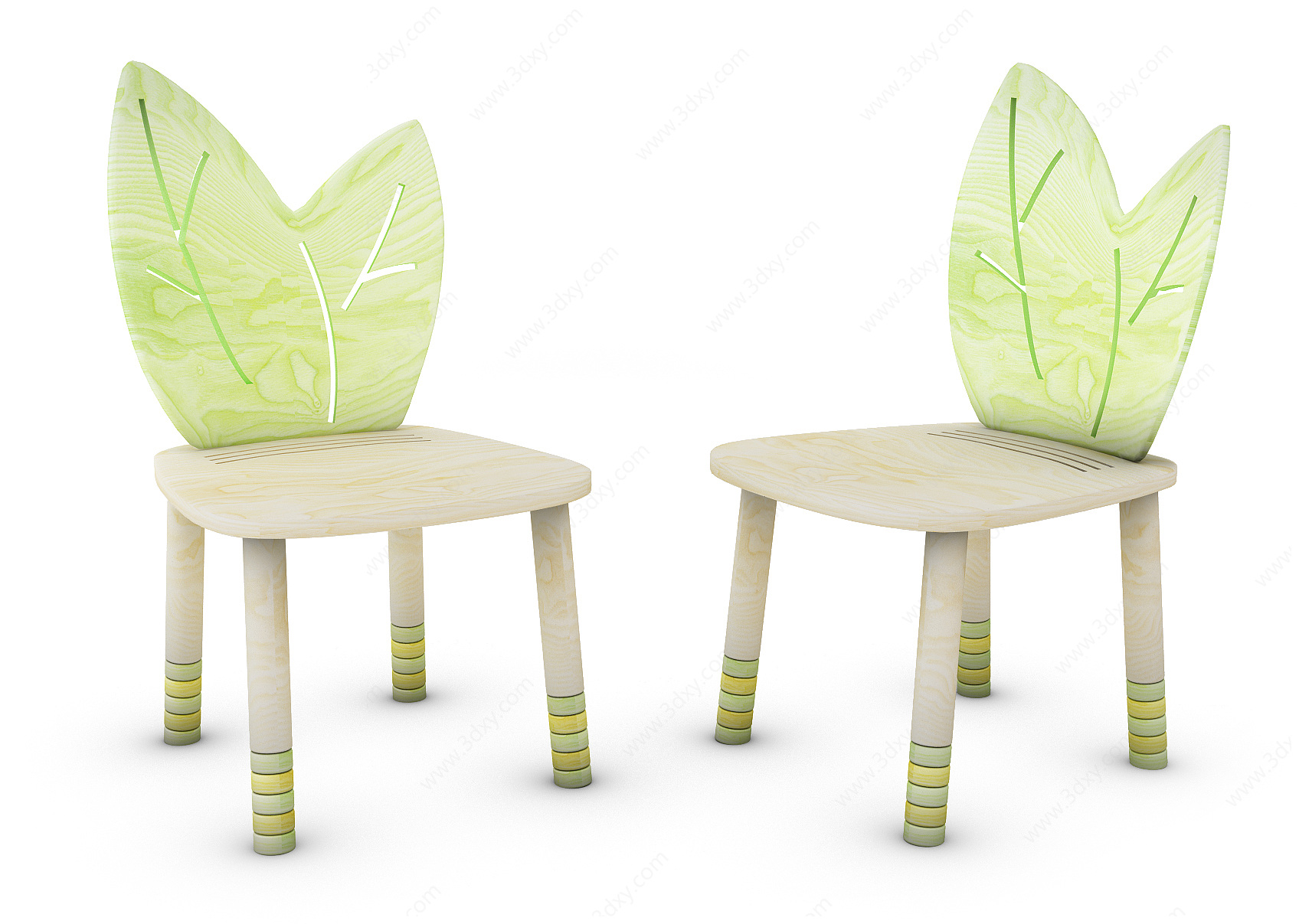 现代儿童休闲椅子3D模型