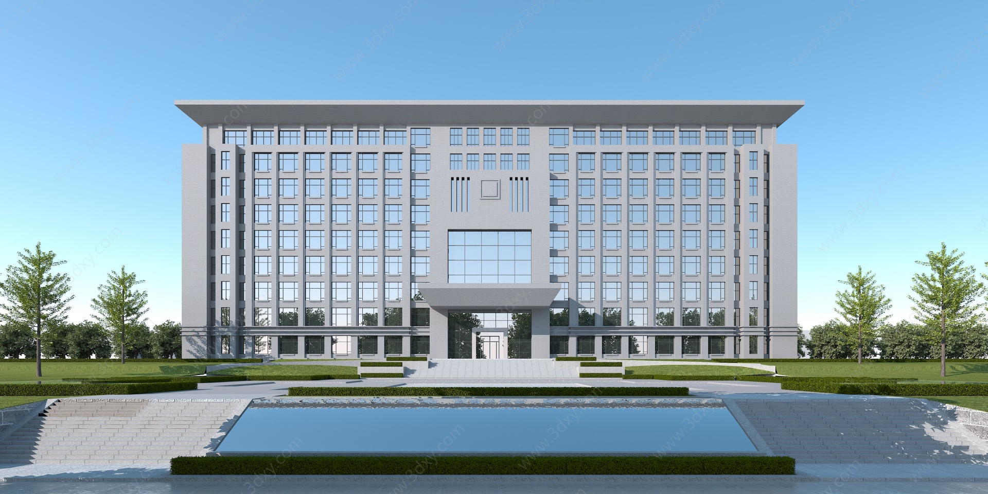 行政办公楼政府办公楼3D模型