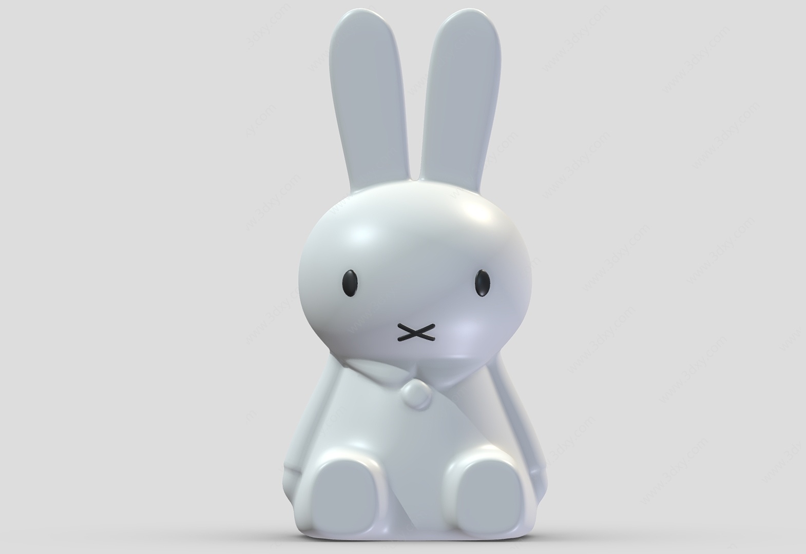 兔子装饰摆件商业雕塑3D模型