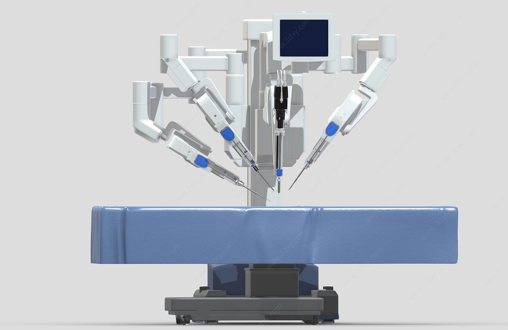 医疗器材器械智能手术台3D模型