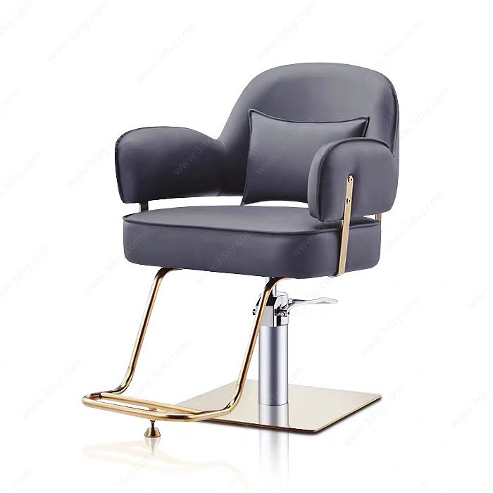 现代风格单椅理发椅3D模型