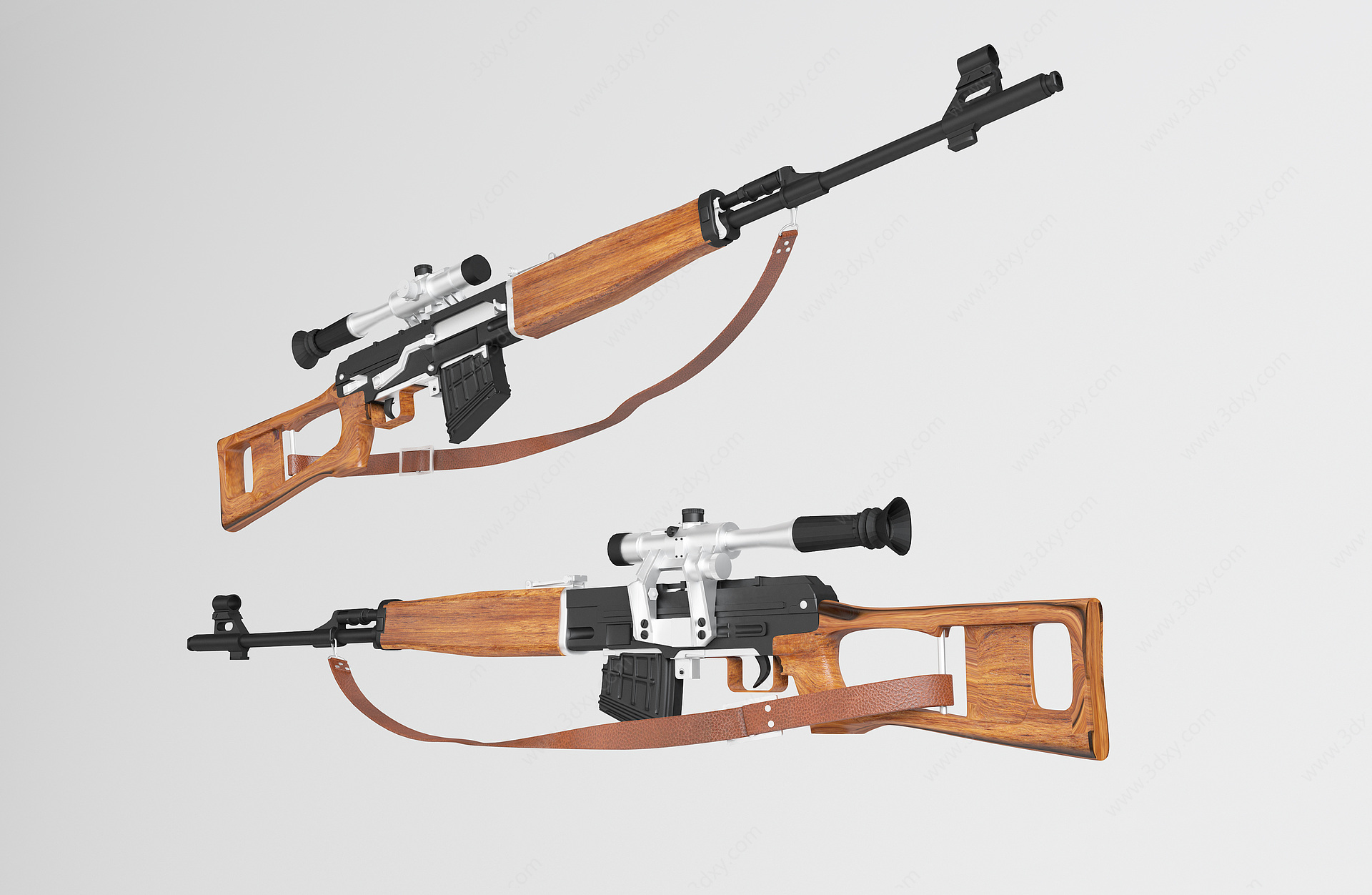现代狙击步枪3D模型