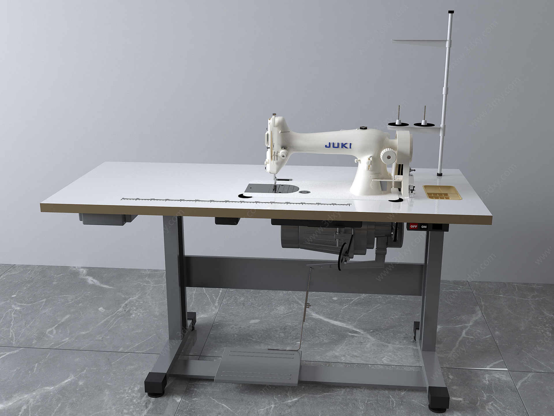 现代缝纫机3D模型