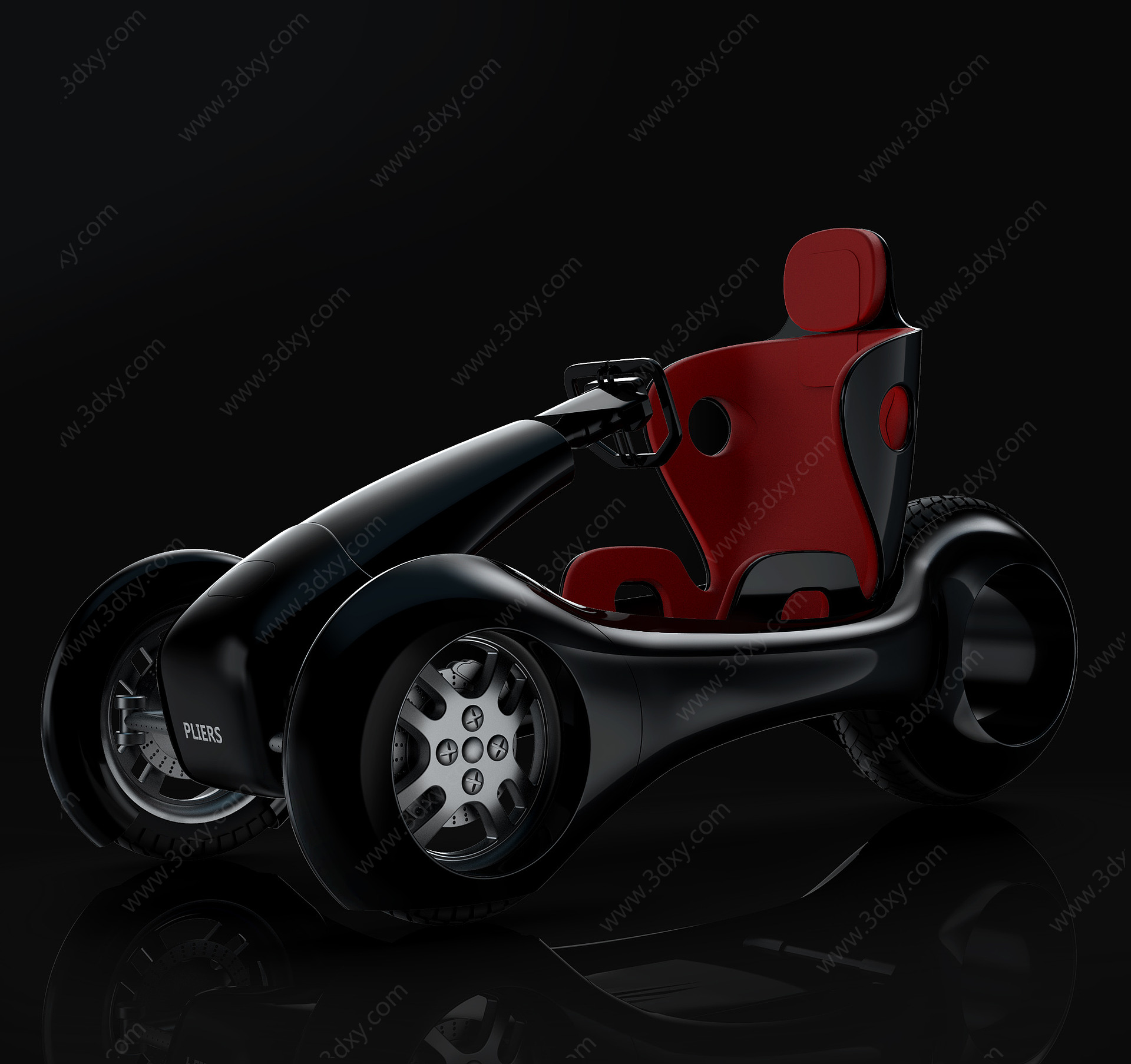 概念电动车3D模型