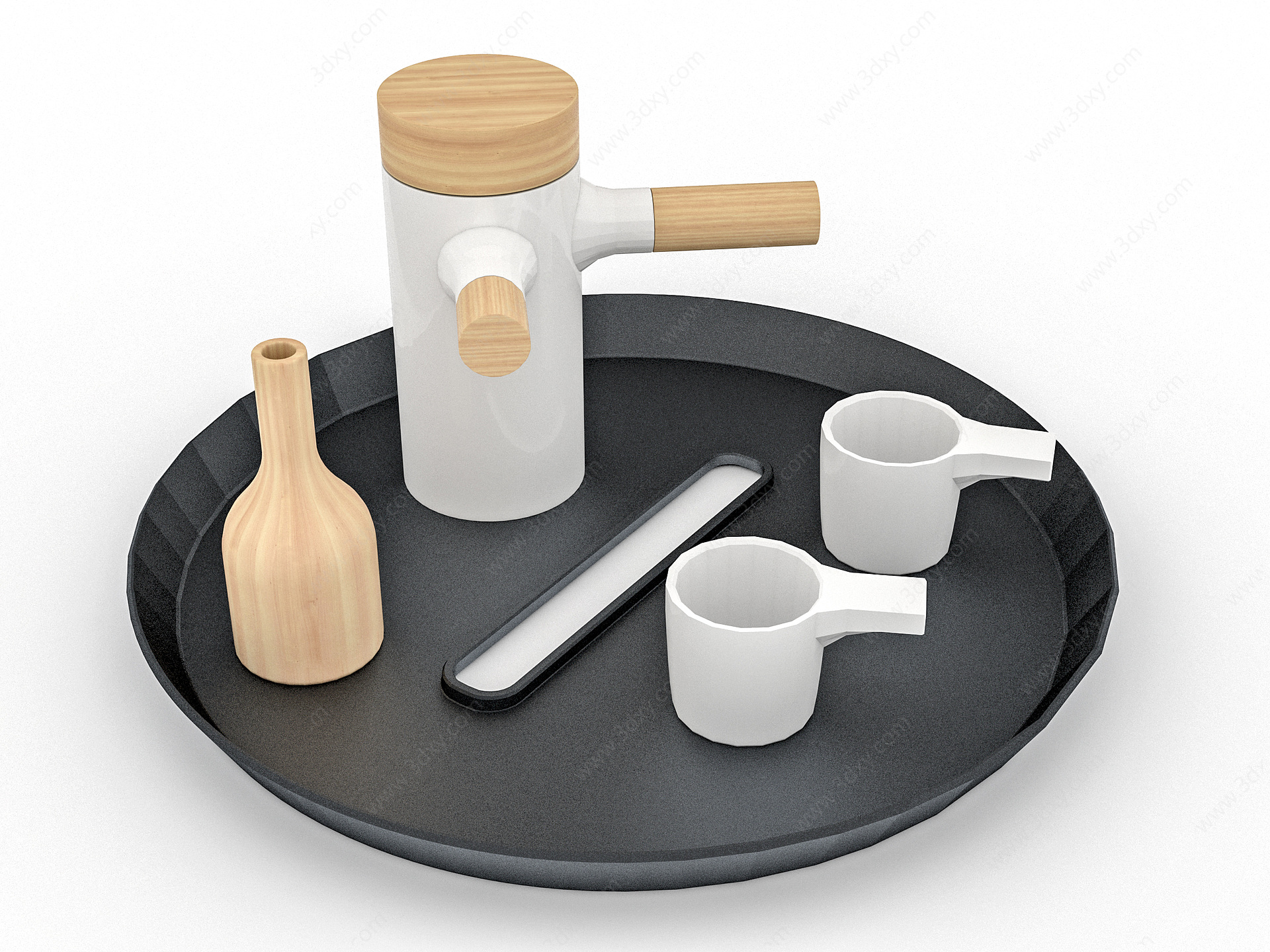 日式餐具茶具3D模型