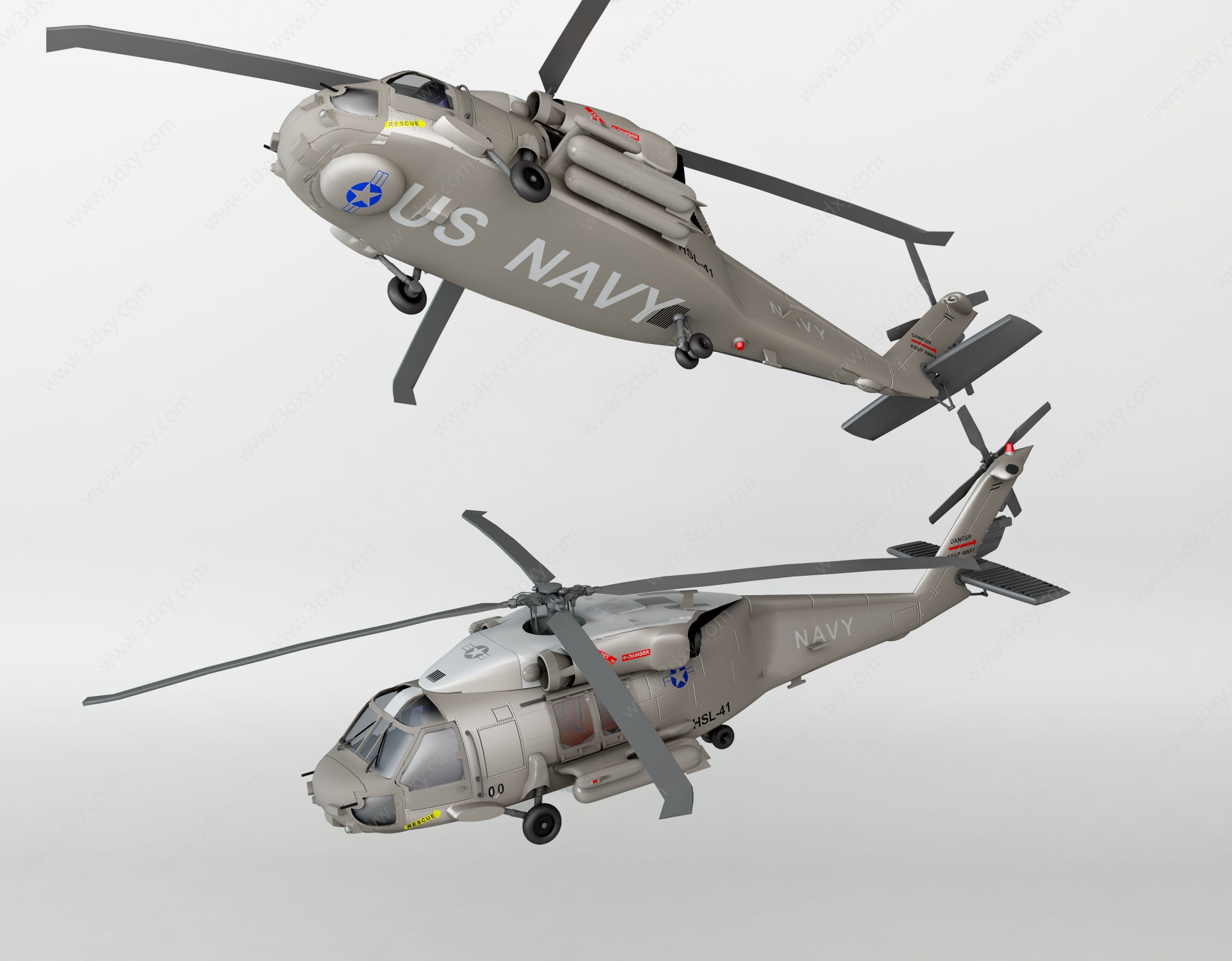 航空机武装直升机玩具3D模型