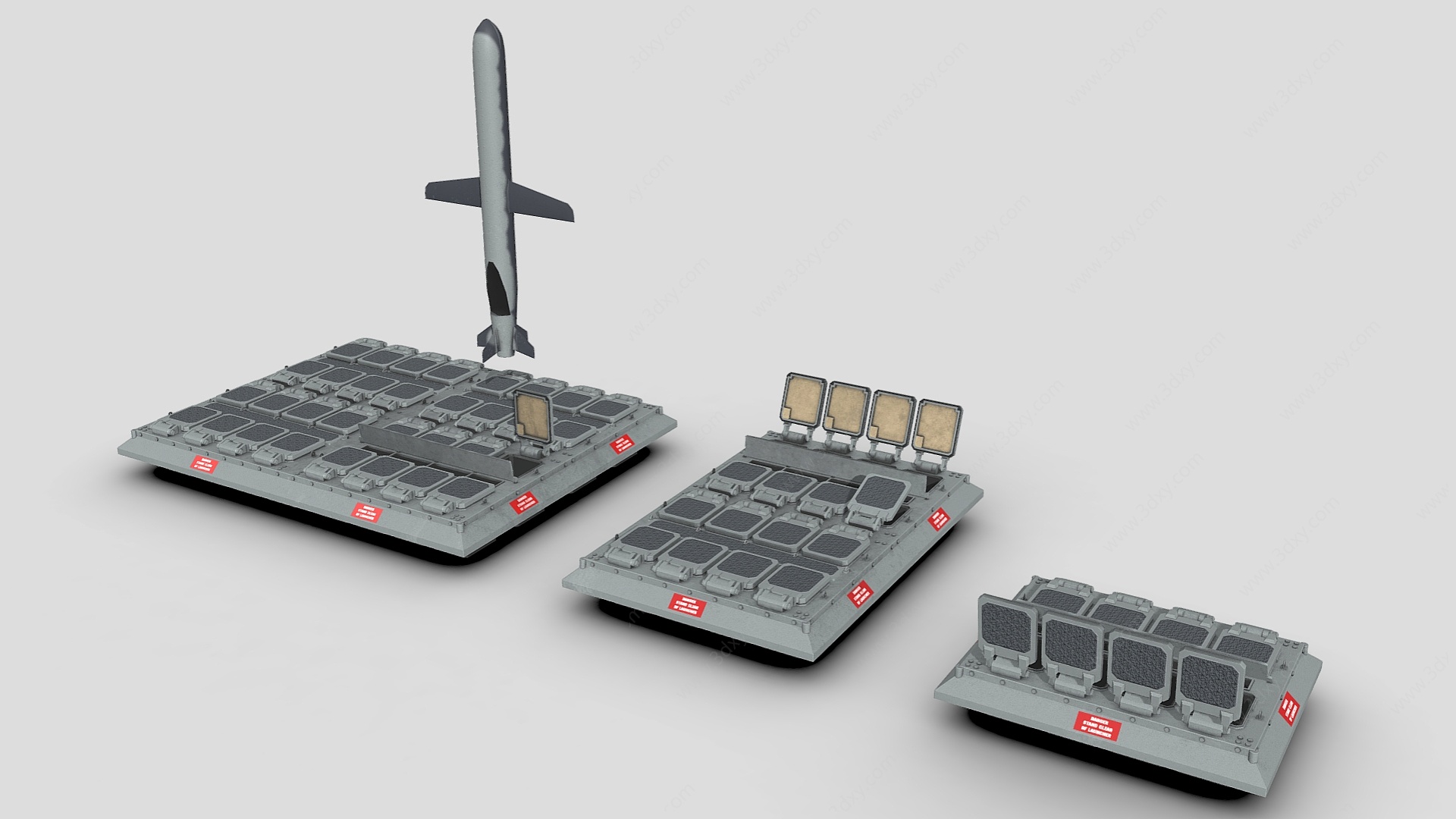 导弹垂发系统军事器材3D模型