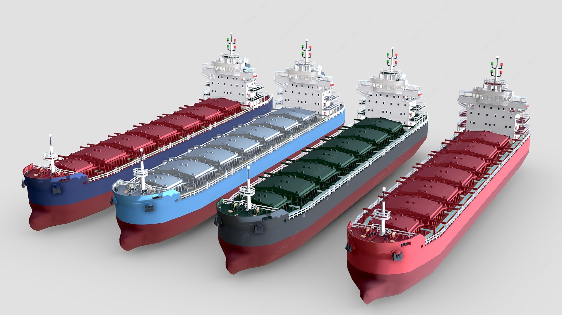 轮船邮轮巨轮组合3D模型
