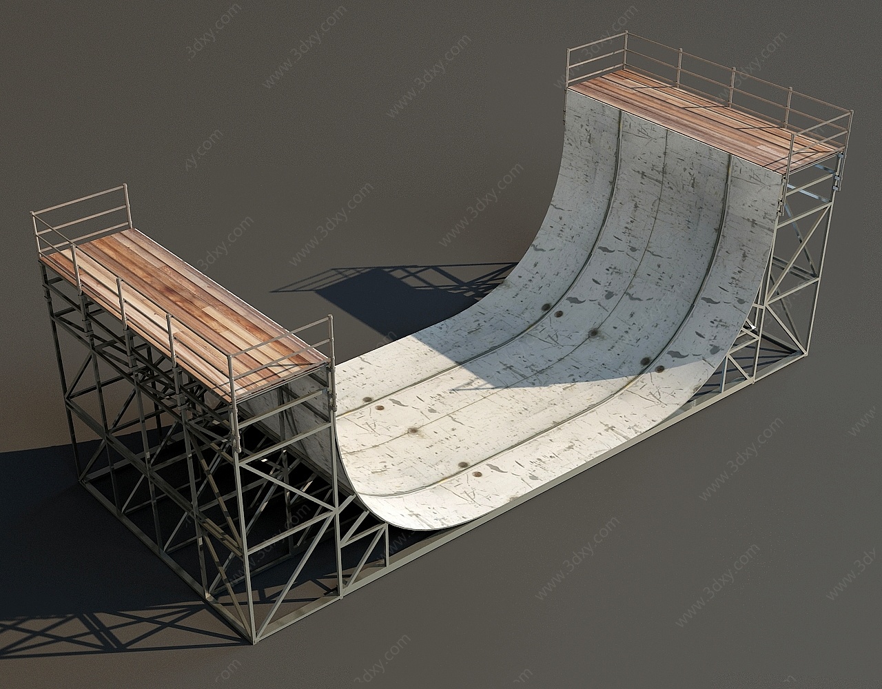 跑道滑道3D模型