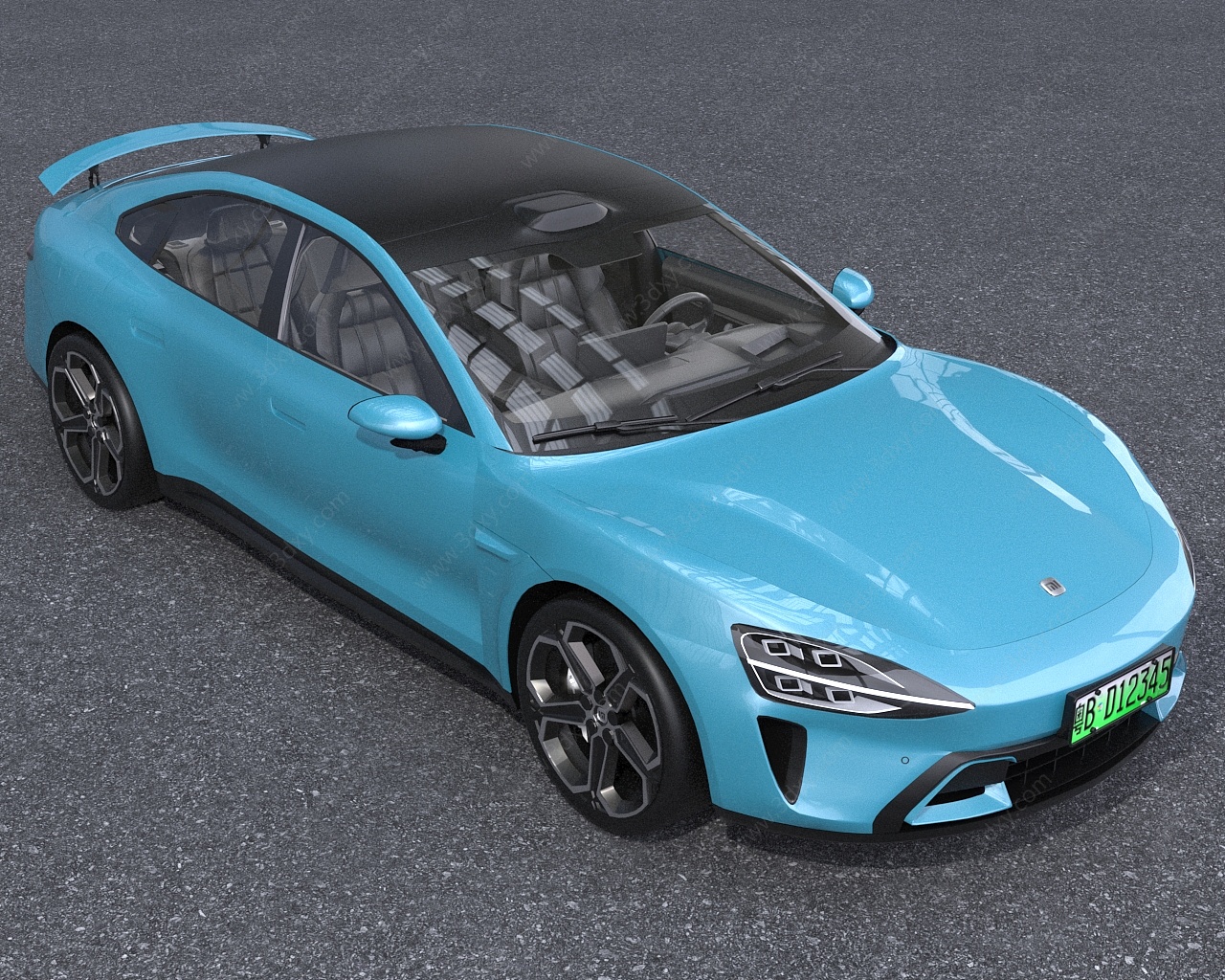 小米汽车新能源汽车3D模型
