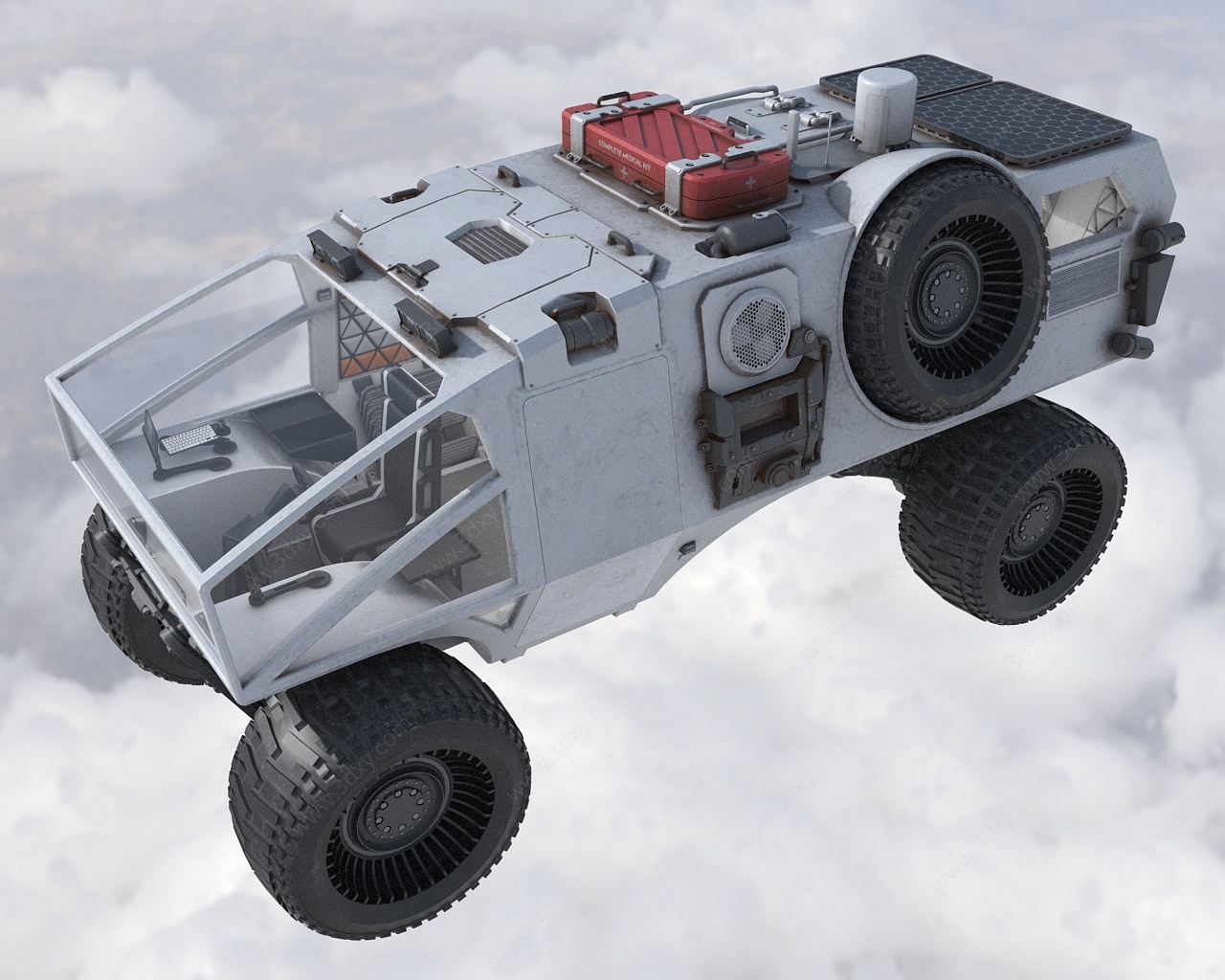 火星探险考察车3D模型