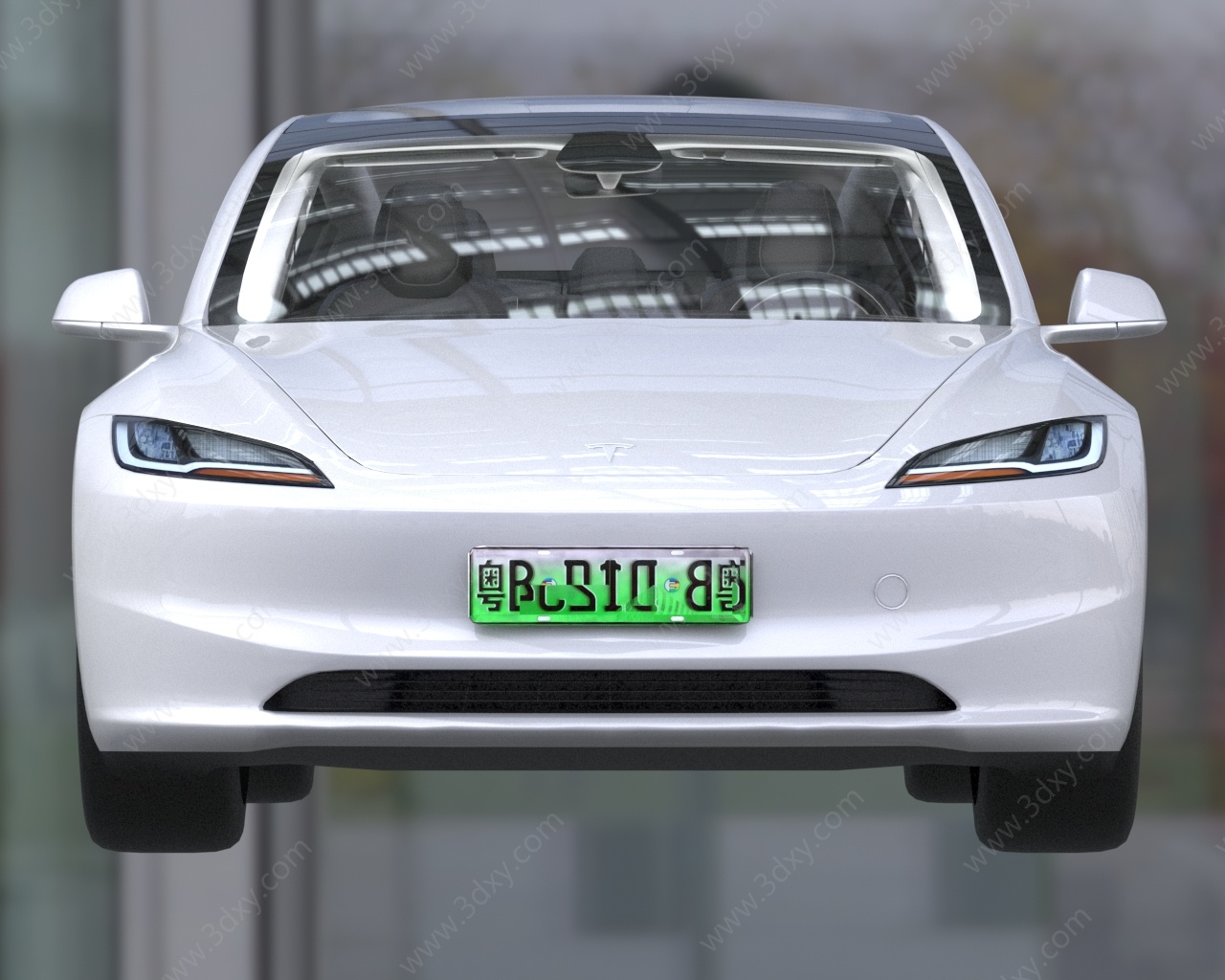 特斯拉model3新能源汽车3D模型