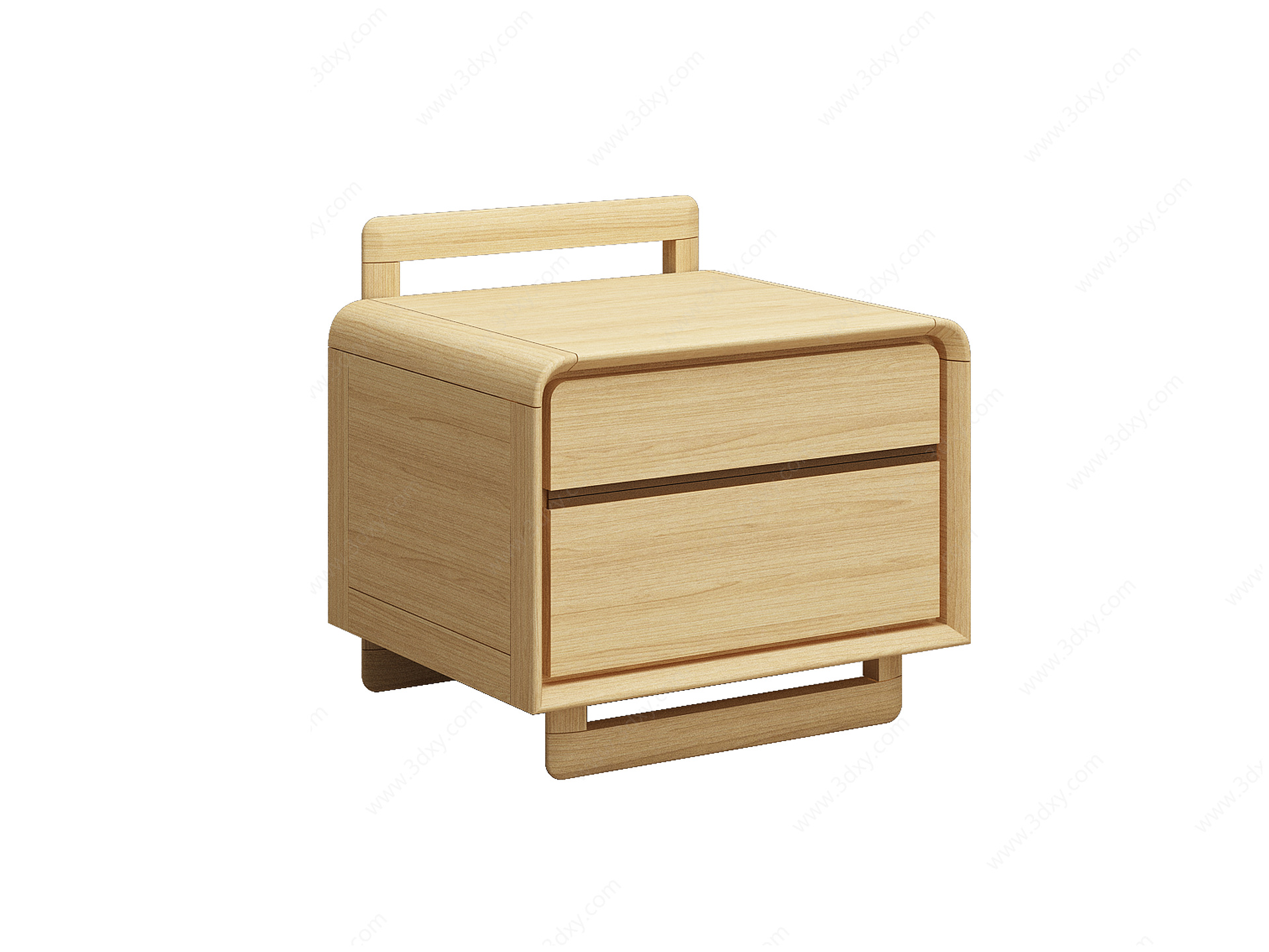 日式床头柜3D模型
