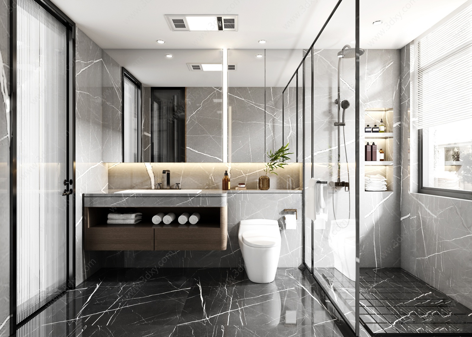 卫生间洗手间淋浴房3D模型