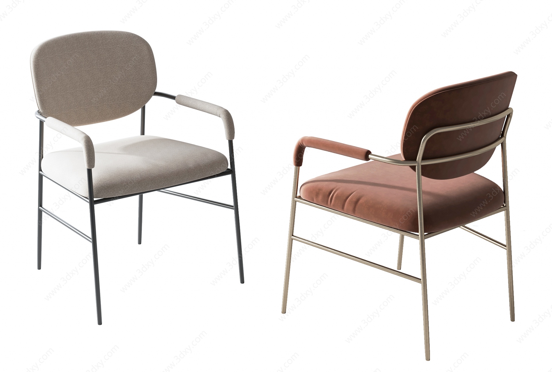 现代餐椅3D模型